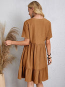 Vintage Solid Elegant Women Dress