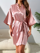 Autumn New Women's Silk Pajamas Sexy