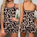 New Women's Leopard Print Printed Suspender