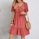 Vintage Solid Elegant Women Dress