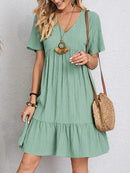 Vintage Solid Elegant Women Dress