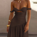 Candyhot Sexy Strapless Off Shoulder