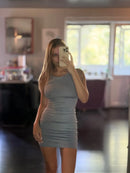 Women's Sleeveless Mini Wrap Dress