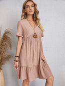 Vintage Solid Elegant Women Dress