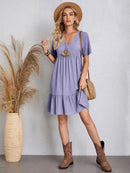 Vintage Solid Elegant Women Dress