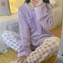 Autumn Winter Women's Flannel Pajama