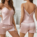 Sexy Pajama Sets Backless Deep V