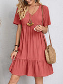 Vintage Solid Elegant Women Dress