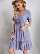 Vintage Solid Elegant Women Dress