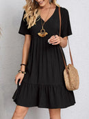 Vintage Solid Elegant Women Dress