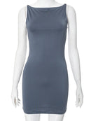 Women's Sleeveless Mini Wrap Dress