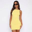 Women's Sleeveless Mini Wrap Dress