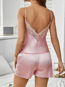 Sexy Pajama Sets Backless Deep V
