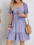 Vintage Solid Elegant Women Dress