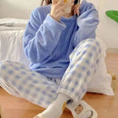 Fleece Thick Warm Women's Pajamas Set Winter
