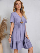 Vintage Solid Elegant Women Dress