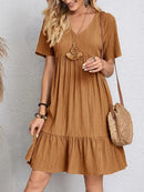Vintage Solid Elegant Women Dress